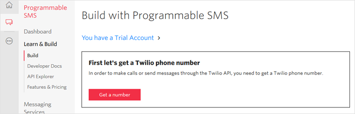 Twilio Get Number